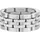 Fossil Ring Arden silber 63