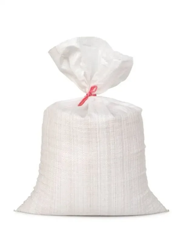 1000 Stück Gewebesäcke Sandsack PP 400 x 600 mm mit Band 75 g weiß 15 kg 20 Liter