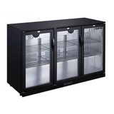 Saro Getränkekühlschrank BC208, 198 Liter, Barkühlschrank mit Umluftkühlung, schwarz,