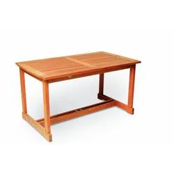 Gartentisch Balkon Terrassen Tisch Merxx Maracaibo 140x80cm Eukalyptusholz braun