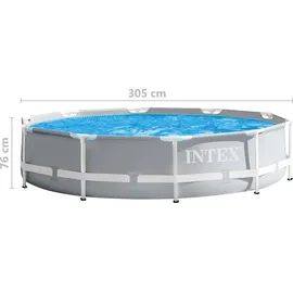 Intex Prism Frame Premium Swimmingpool-Set 305 x 76 cm inkl. Filterpumpe