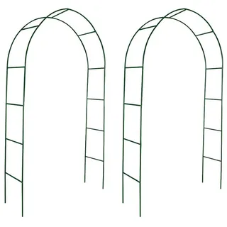 vidaXL 2x Garten Rosenbogen Torbogen Rankgitter Rosensäule
