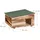 Relaxdays Igelhaus, braun Holz, Kunststoff, 40x21.5x40 cm, Gartenzubehör, Gartendeko