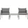 Beliani Lounge-Set 3-tlg. Grau
