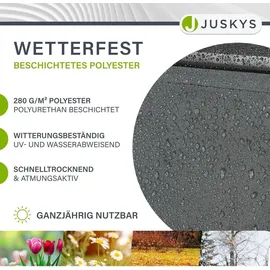 Juskys Gelenkarmmarkise 400 x 300 cm grau