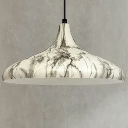 Bamyum Champion Pendelleuchte, 35cm, E27, Marmor Lampe