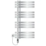luxebath Elektrischer Heizkörper Iron EM 500x1000mm Chrom Heizstab 600W Digital
