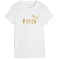 Puma Essentials Metallic No. 1 Logo T-Shirt weiß S