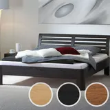 Hasena Oak-Line Massivholzbett Ronda/Soleo 200x200 cm Eiche natur 20 cm