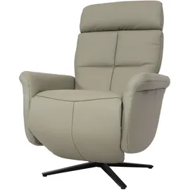 Mendler Relaxsessel HWC-L10, Design Fernsehsessel TV-Sessel Liegesessel, Liegefunktion drehbar, Voll-Leder ~