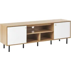TV-Möbel PALMER Braun / Weiß