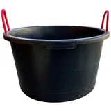 Patrol Mörtelkübel 5x Mörtelkasten 65L Schwarz Bau Mörtelkübel Pflanzwannen Tuppen Zement schwarz