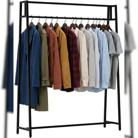 deluke Garderobenständer FRITZ 120 x 35 x 150 cm Schwarz