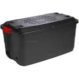 Strata Aufbewahrungsbox 145 l 1-tlg. schwarz mit roten Griffen