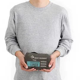 Sea to Summit Comfort Blend Sleeping Bag Liner AQUA SEA BLUE-R - Light Blue - Standard