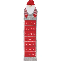 Wichtel Adventskalender befüllbar - Zwerg Weihnachtskalender zum befüllen Filz - 26x120cm