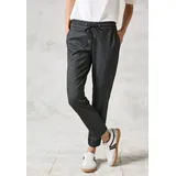 Cecil Damen B378330 Hose Im Herringbone Look, Deep Charcoal Grey, XXL / 28L EU - XXL / 28L