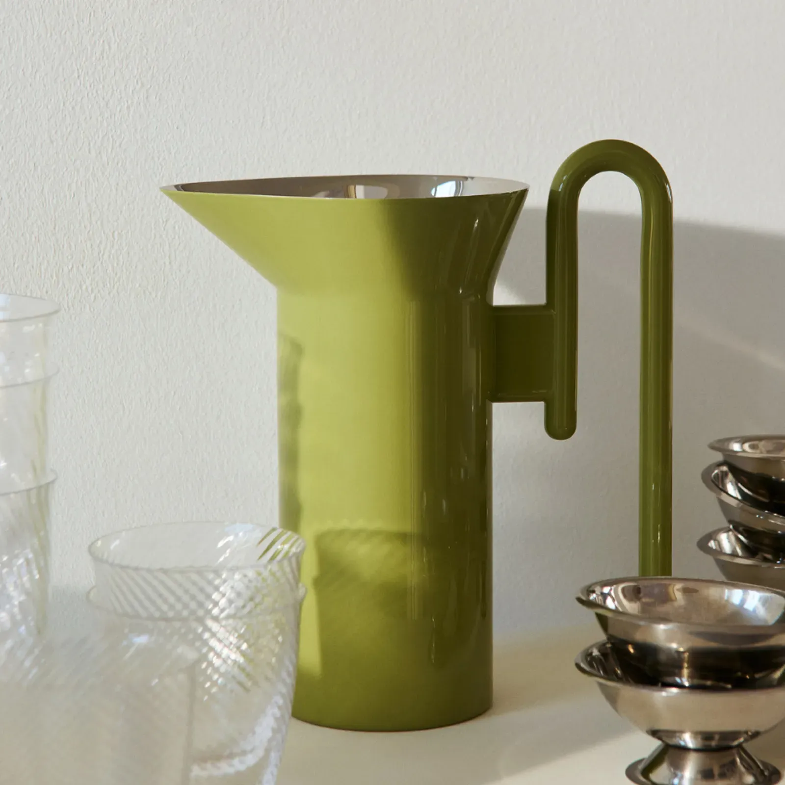 Gläser/Karaffen &Tradition, Grün, Metall, Design - 20.8 - 23.4