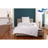 MY HOME Beco Kunstfaserbettdecke »Rügen«, 4-Jahreszeiten, Füllung Polyester, Bezug Perfektes Bettklima, (1 St.), kochfest bis 95°, Bettdecke, 857979-0 weiß 155 cm x 220 cm