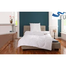 MY HOME Beco Kunstfaserbettdecke »Rügen«, 4-Jahreszeiten, Füllung Polyester, Bezug Perfektes Bettklima, (1 St.), kochfest bis 95°, Bettdecke, 857979-0 weiß 155 cm x 220 cm