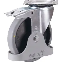 VARIOfit Bremsrolle 200 x 40 mm grau elektrisch leitfähig
