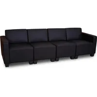 MCW Modular 4-Sitzer Sofa Couch Moncalieri ~ schwarz