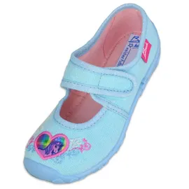 Beck Hausschuh Darling Hausschuh (Ballerina mit Klettverschluß) leichte, flexible Laufsohle; mittlere Weite blau 29 EU