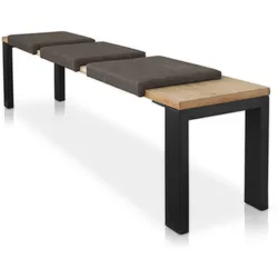 Lycce Klemmkissen / Sitzkissen mit 1 Leiste, Kunstlederbezug