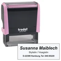 Trodat Textstempel, individualisierbar printy 4913 selbstfärbend schwarz ohne Logo,