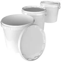 FixedByU Eimer Set 20 l 3-tlg. weiß