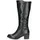 CAPRICE Stiefel Langschaft Absatzstiefel Blockabsatz 9-25550-43, Größe:42 EU Farbe:Schwarz - Schwarz