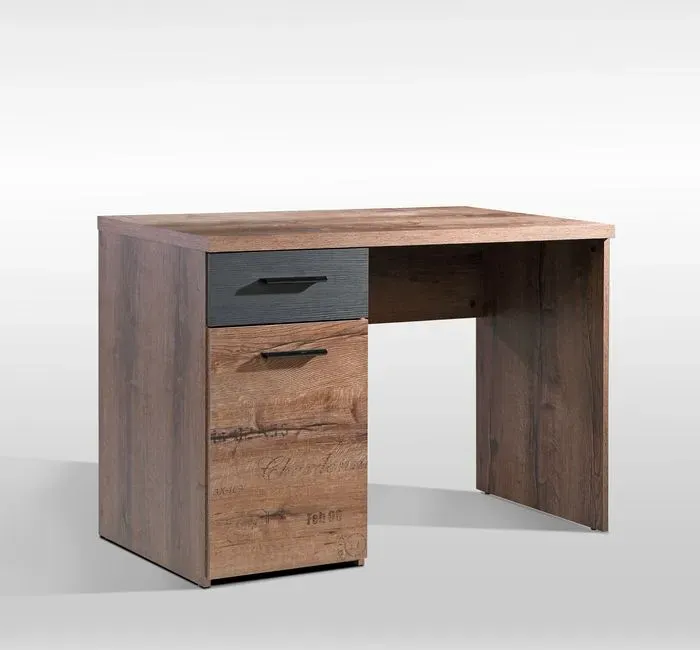 FORTE Schreibtisch Jacky Holzoptik Schlammeiche