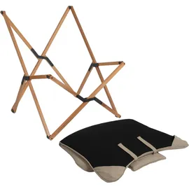Bo-Camp Relaxsessel Wembley L Polyester 0 x 0 x 0 cm Beige gepolstert