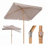 Sekey Balkonschirm 200 x 125 cm Taupe