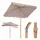 Sekey Balkonschirm 200 x 125 cm Taupe