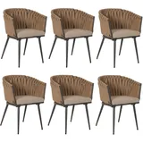MCW Esszimmerstuhl N38 Alu beige 6er Set