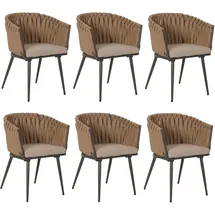MCW Esszimmerstuhl N38 Alu beige 6er Set