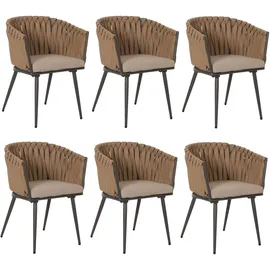 MCW Esszimmerstuhl N38 Alu beige 6er Set