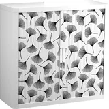 PAPERFLOW easyOffice Black & White Rollladenschrank 62432 2 Fachböden 110,0 x 41,5 x 104,0 cm