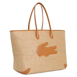 Lacoste Shopping Bag Shopper 15" 42 cm Natural Tan/Braun