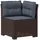 vidaXL 1-Sitzer Garten-Sofa mit Kissen Rattan-Look PP Braun