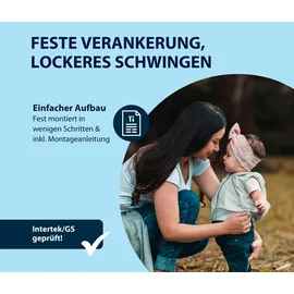 Hudora Babyhochschaukel blau/grau