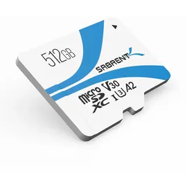 Sabrent Micro SD Karte 512GB V30, SD Karte UHS-I A2, MicroSDXC,