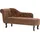 vidaXL Chaiselongue Kunstleder 0 x 0 x 0 cm Braun