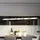 ESTO 5-flg. LED 100 cm eckig Chrom Glas