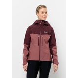 Jack Wolfskin »MOROBBIA 3L JKT W«, mit Kapuze, rot