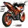 MIVV Slip On Schalldämpfer für KTM 125/390 Duke/RC 2017-2020 Schwarz