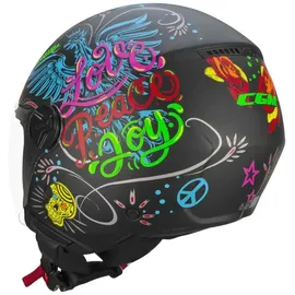 CGM 167S Flo Freude Matt Black/Sky Blue/Green L