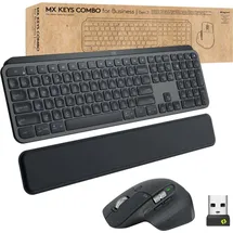 Logitech MX Keys Combo for Business Gen 2, schwarz, Logi Bolt, USB/Bluetooth, US (920-010933)
