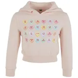 Mister Tee Sweet Heart Candy Cropped Kapuzenpullover Pink 11-12 Jahre